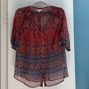 Skies are blue blouse